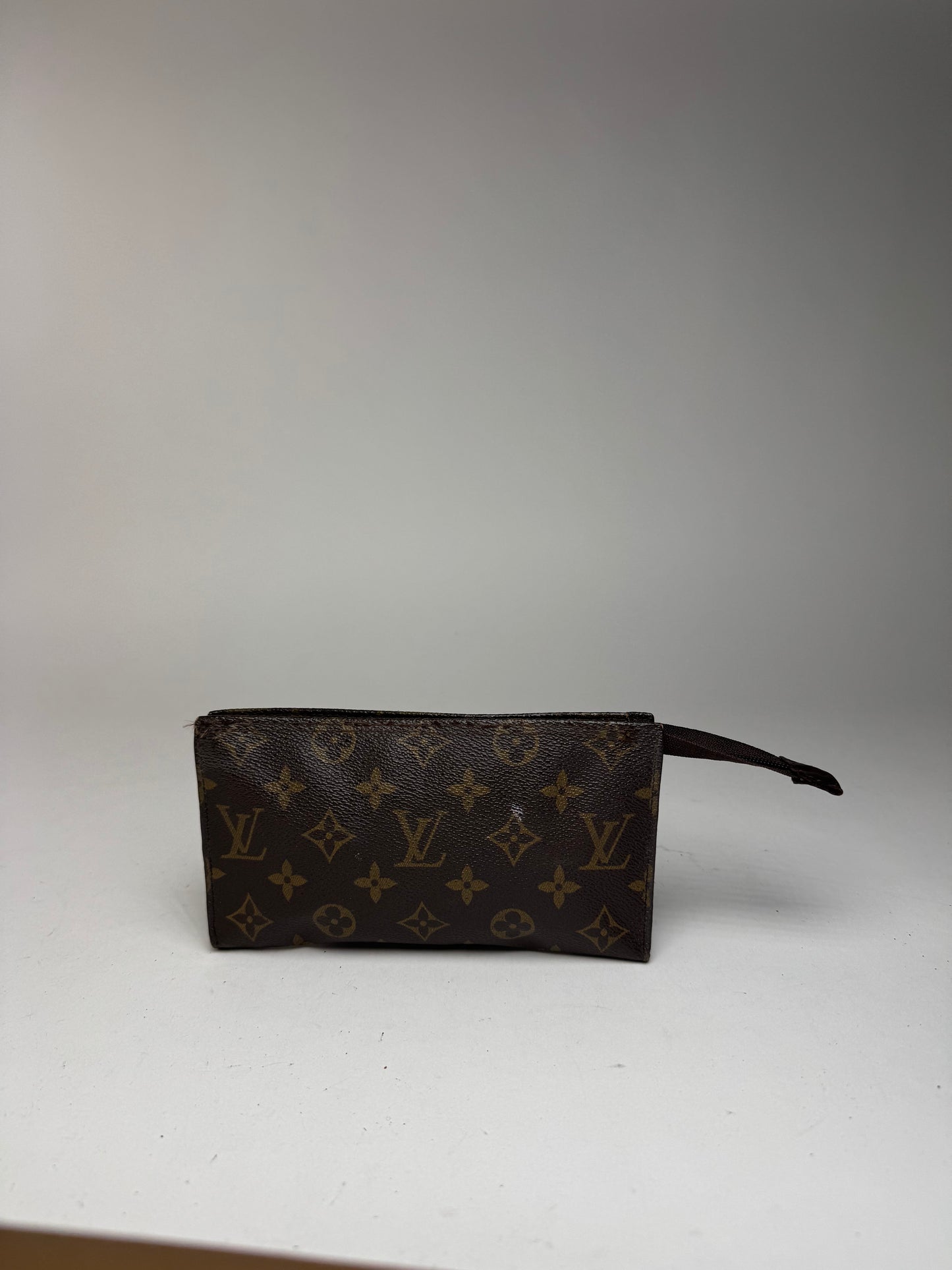 Pochette vintage Louis Vuitton en cuir monogramme marron