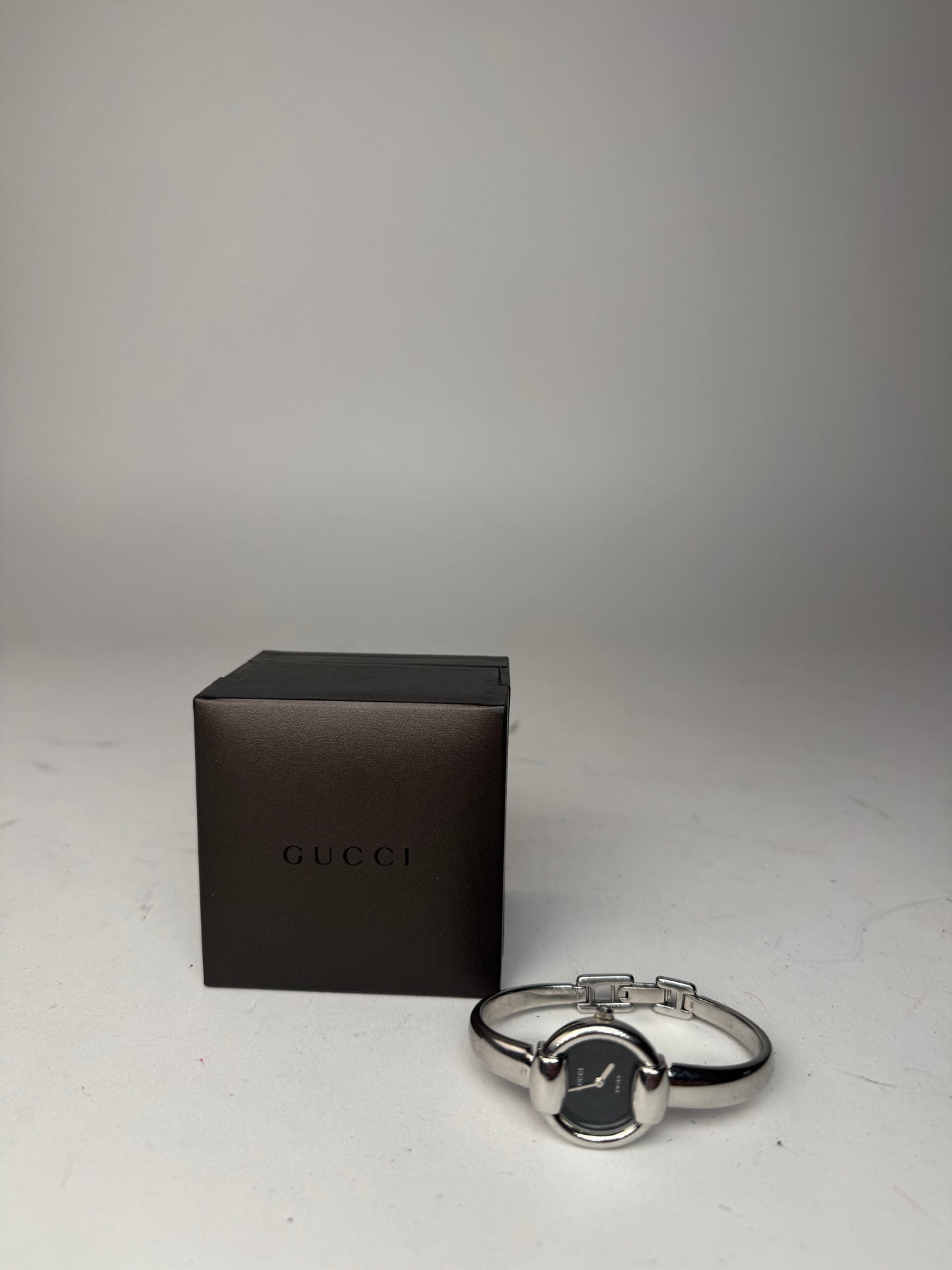 Vintage Gucci Horsebit Watch silver