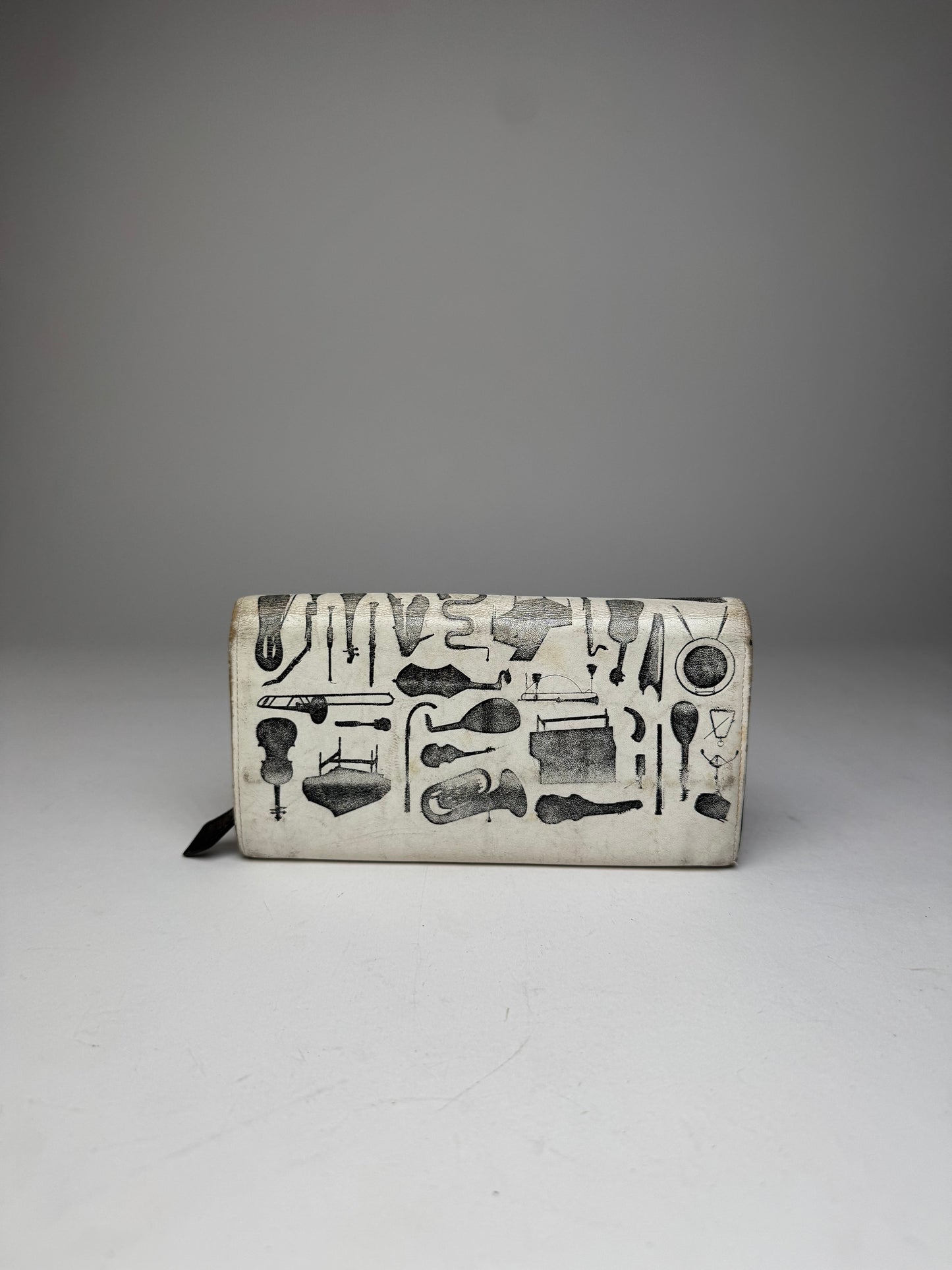 Vintage Vivienne Westwood Abstract Leather Wallet Black White