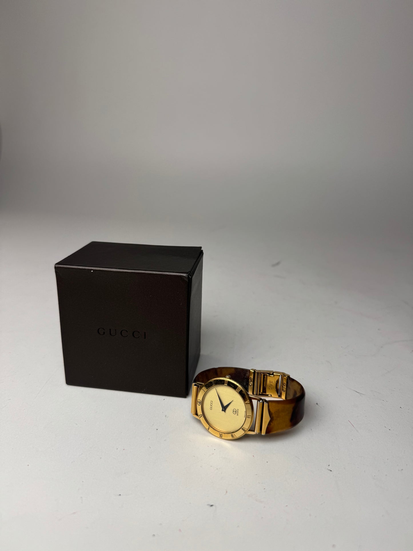 Vintage Gucci Watch gold brown