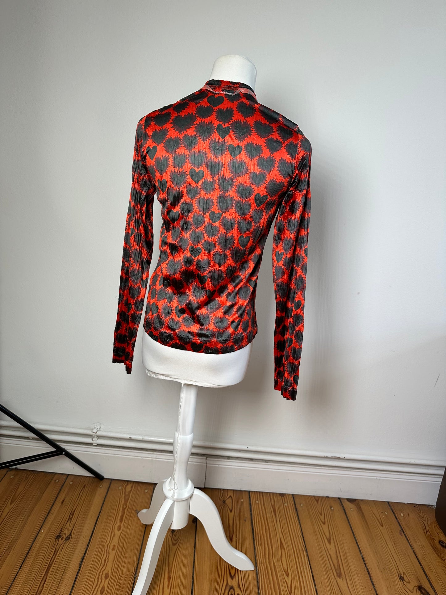 Vintage Comme des Garçons Polyester Blouse Red