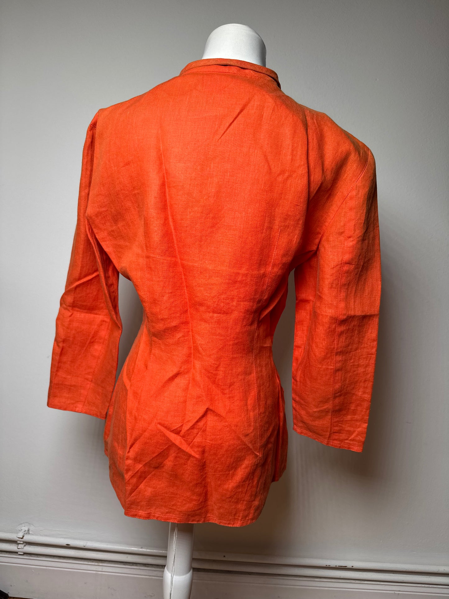 Vintage Gucci Lines Short Coat Orange L