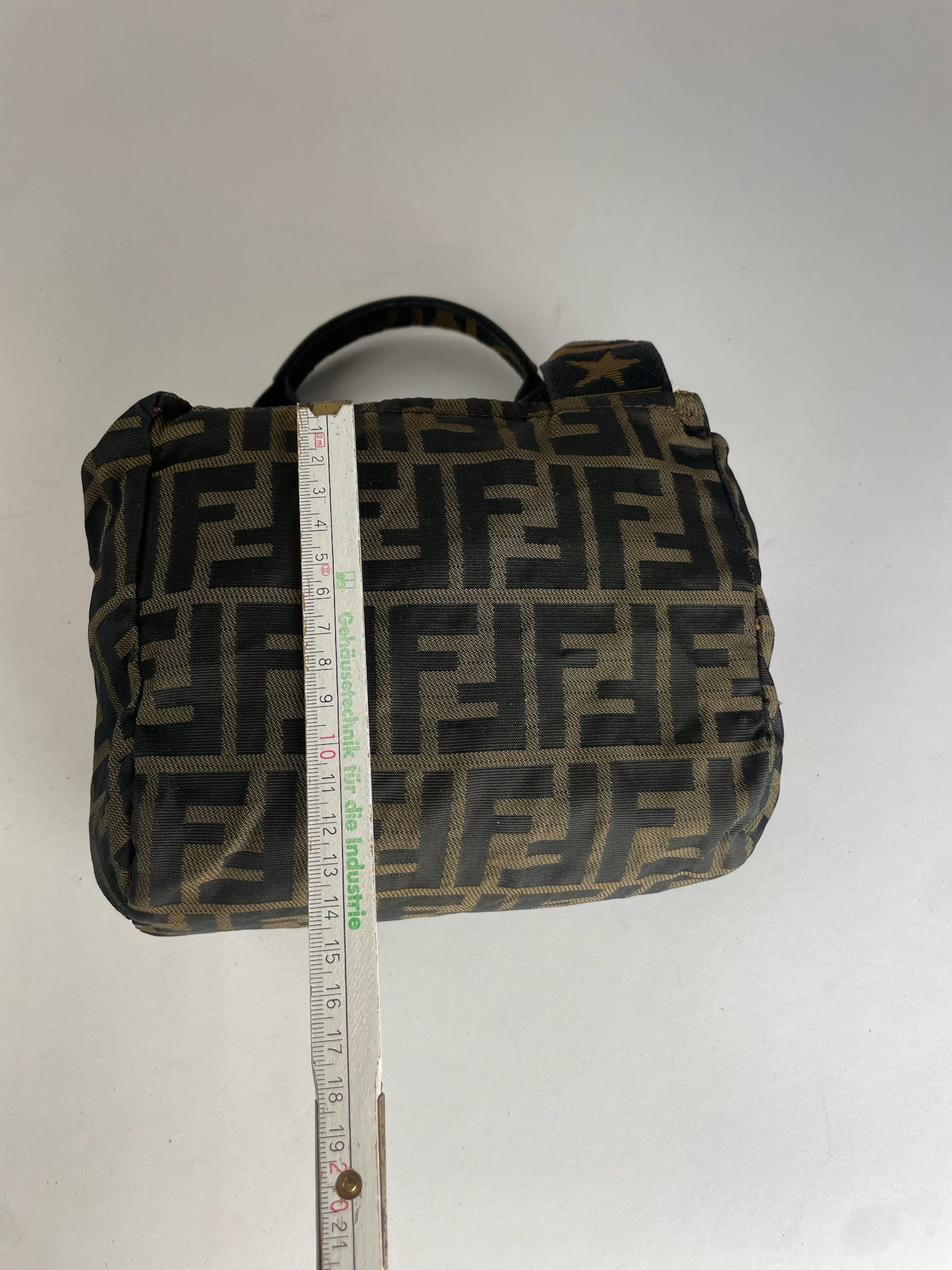 Vintage Fendi FF Monogram Canvas Handbag Brown