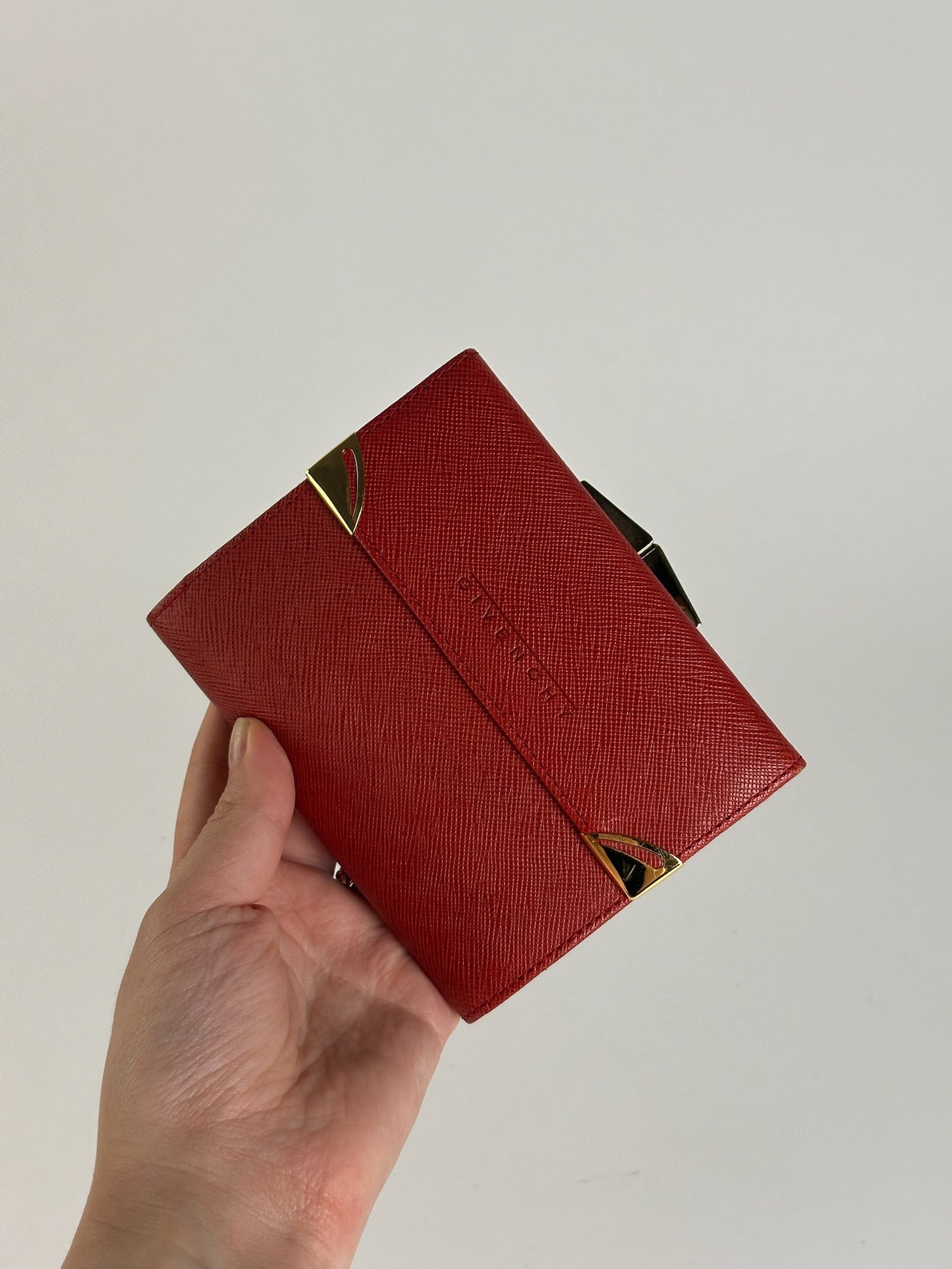 Vintage Givenchy Leather Wallet red