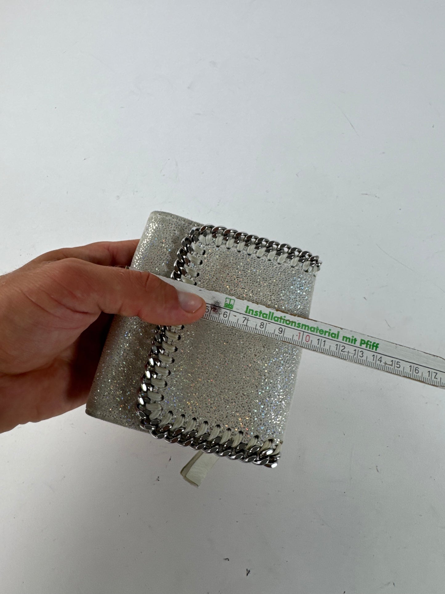 Vintage Stella Mc Cartney Vegan Leather wallet silver