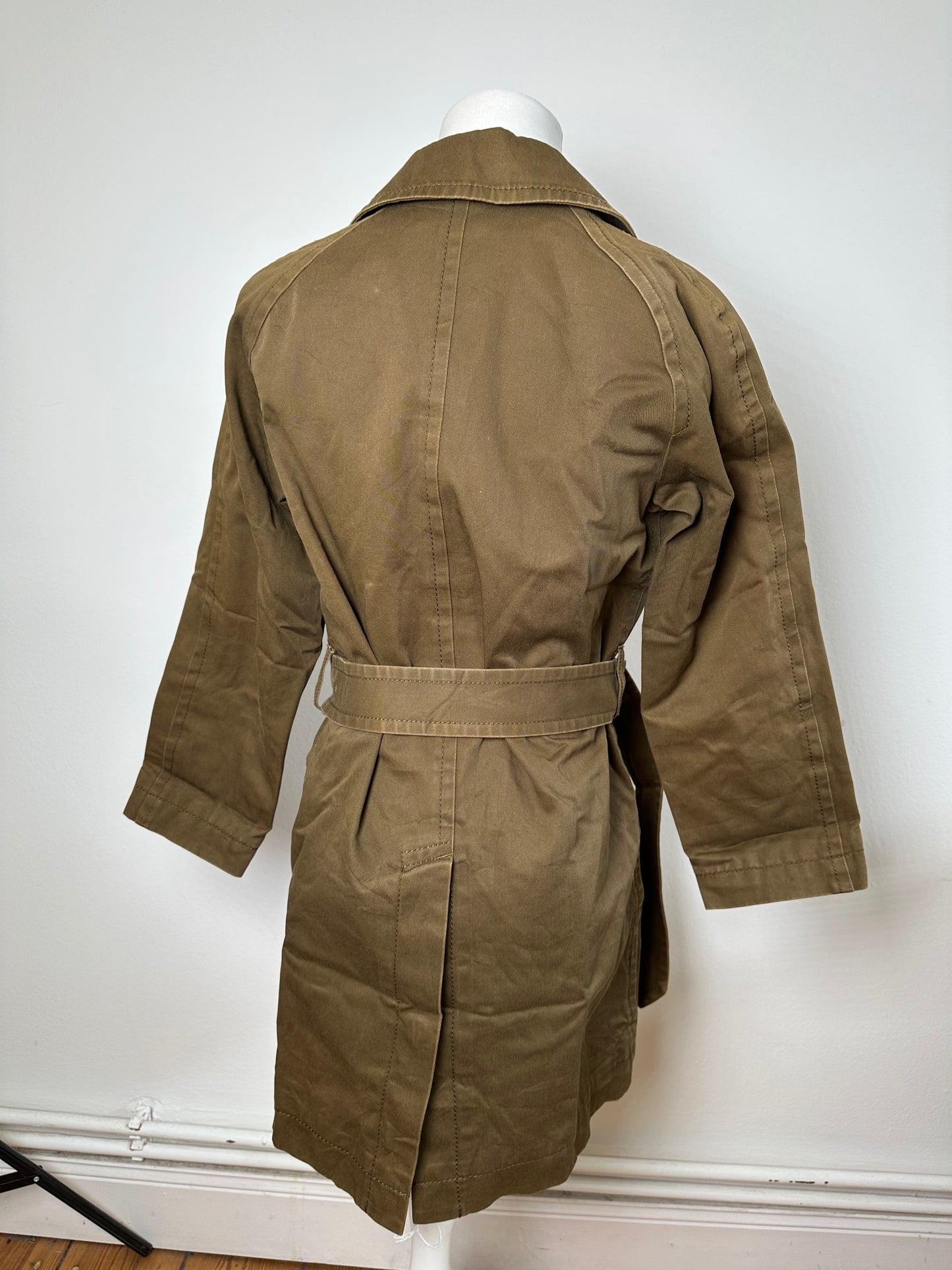 Vintage Comme Des Garçons Denim Trenchcoat Khaki S