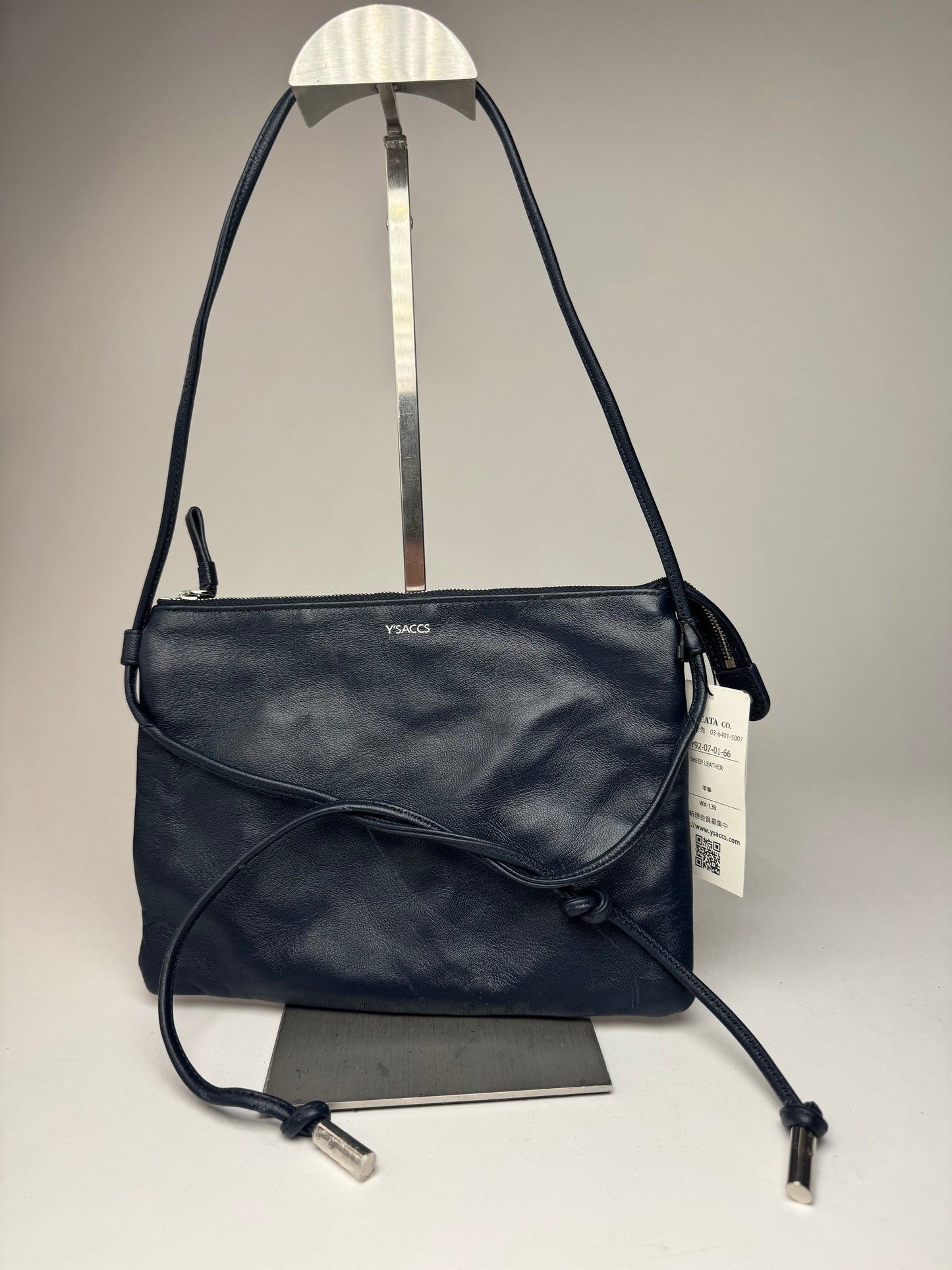 Vintage Yohji Yamamoto Leather Multiway Bag Navy