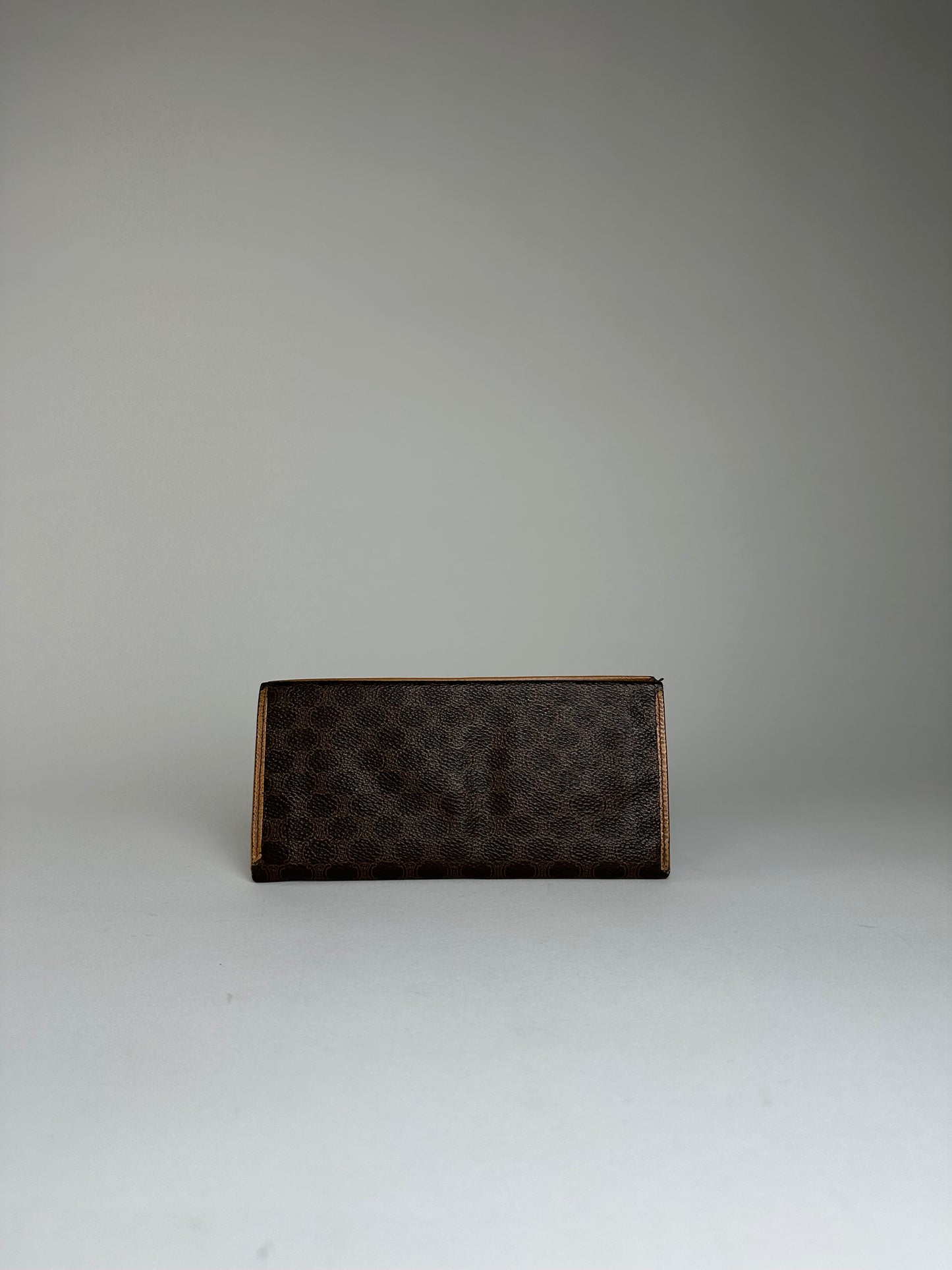 Vintage Celine Embossed Wallet Brown