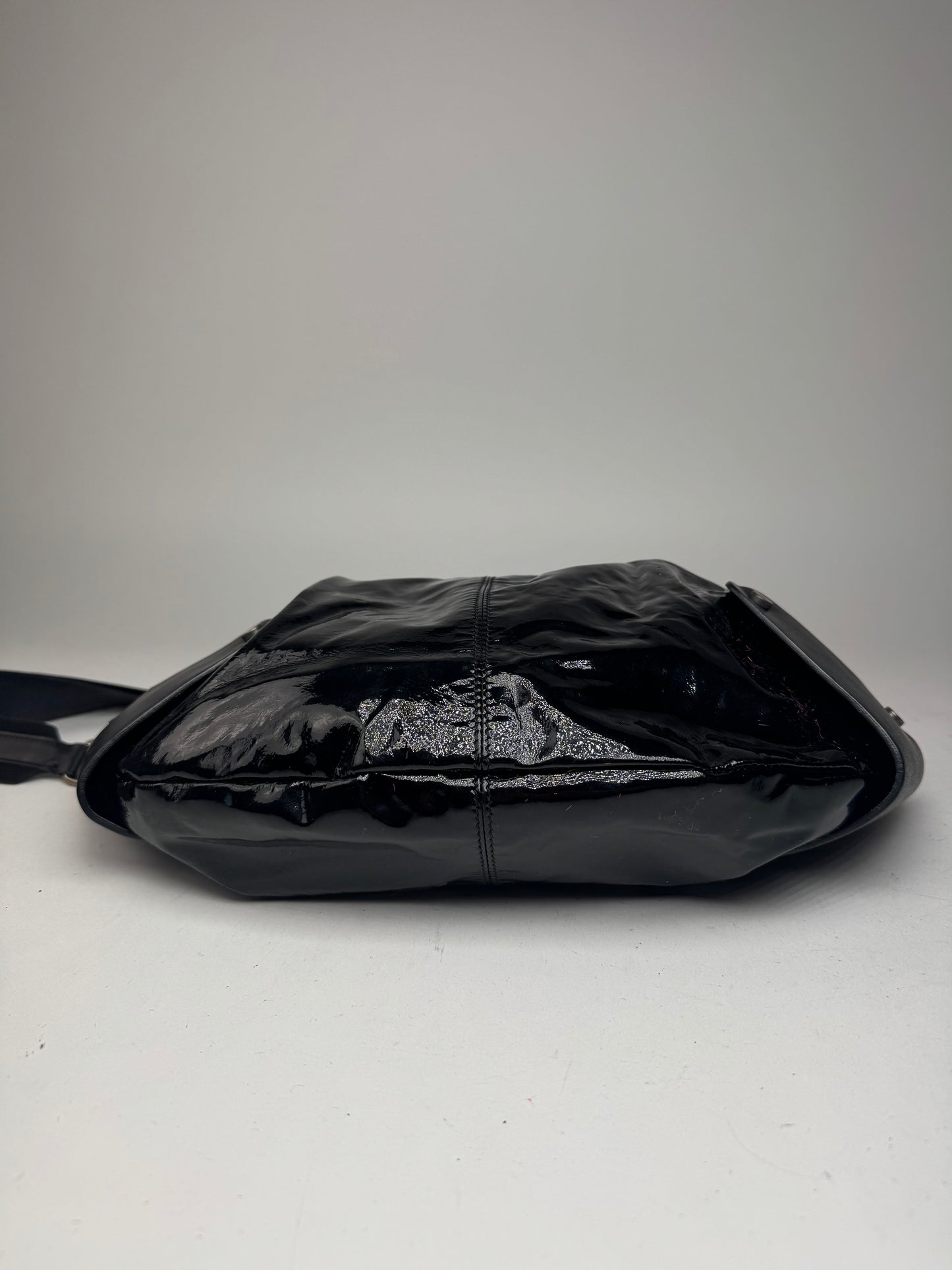 Vintage Marni 2Way Patent Leather Bag black