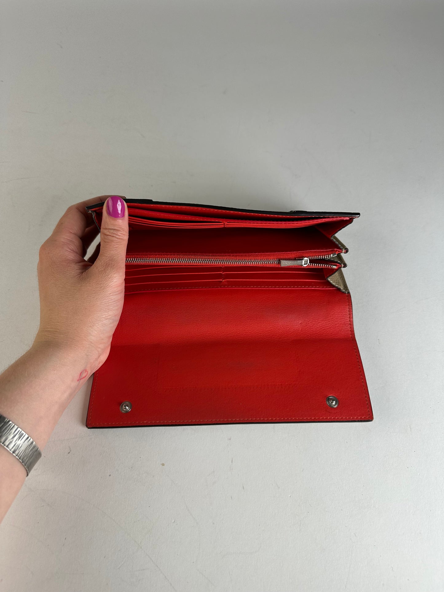 Vintage Celine Paris Leather Wallet Brown