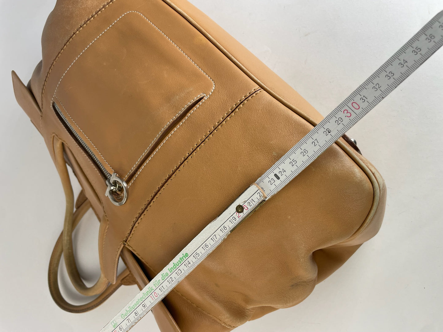 Vintage Salvatore Ferragamo Leather Handbag Camel