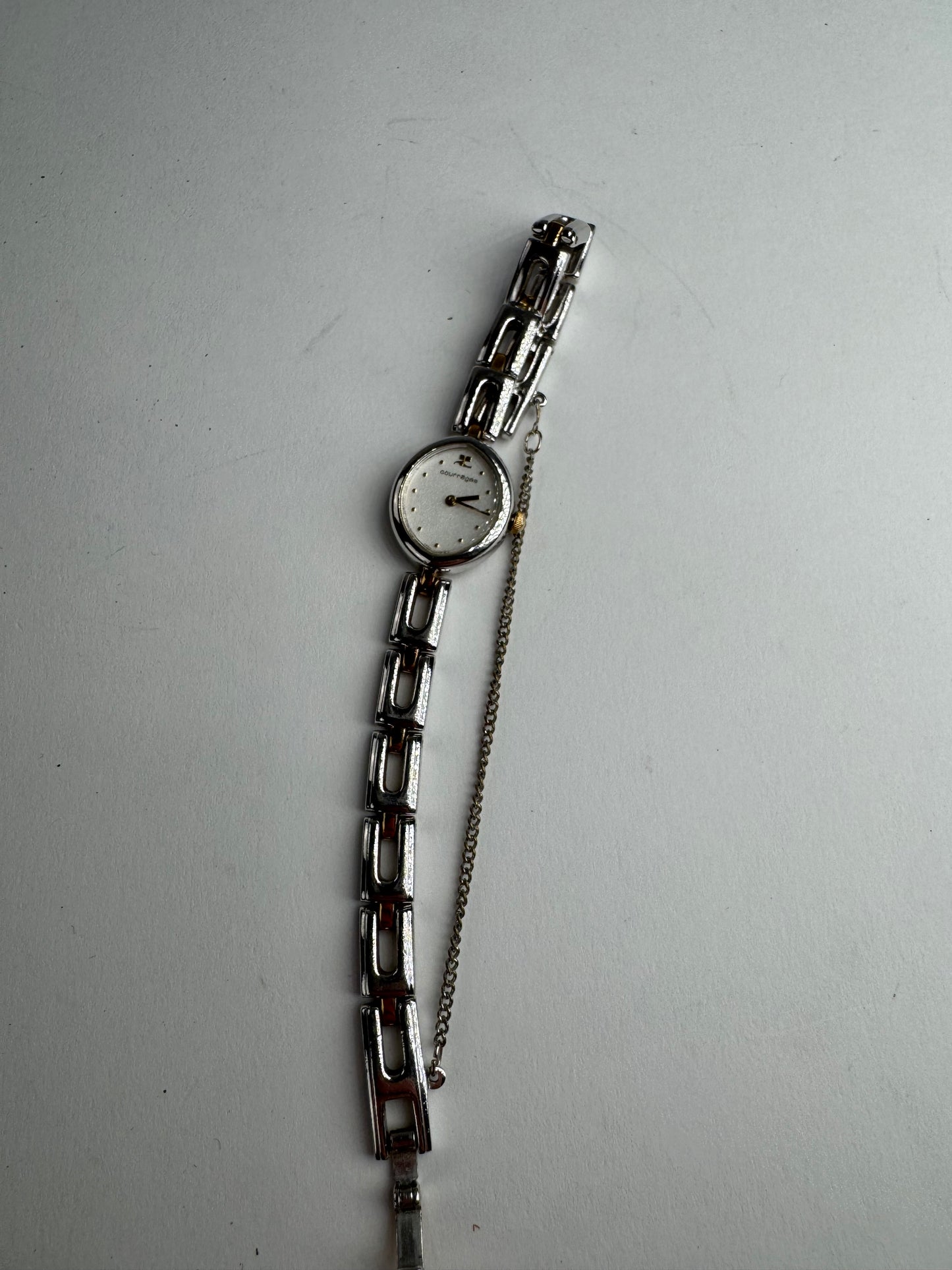 Vintage Courreges Quarz Watch Silver
