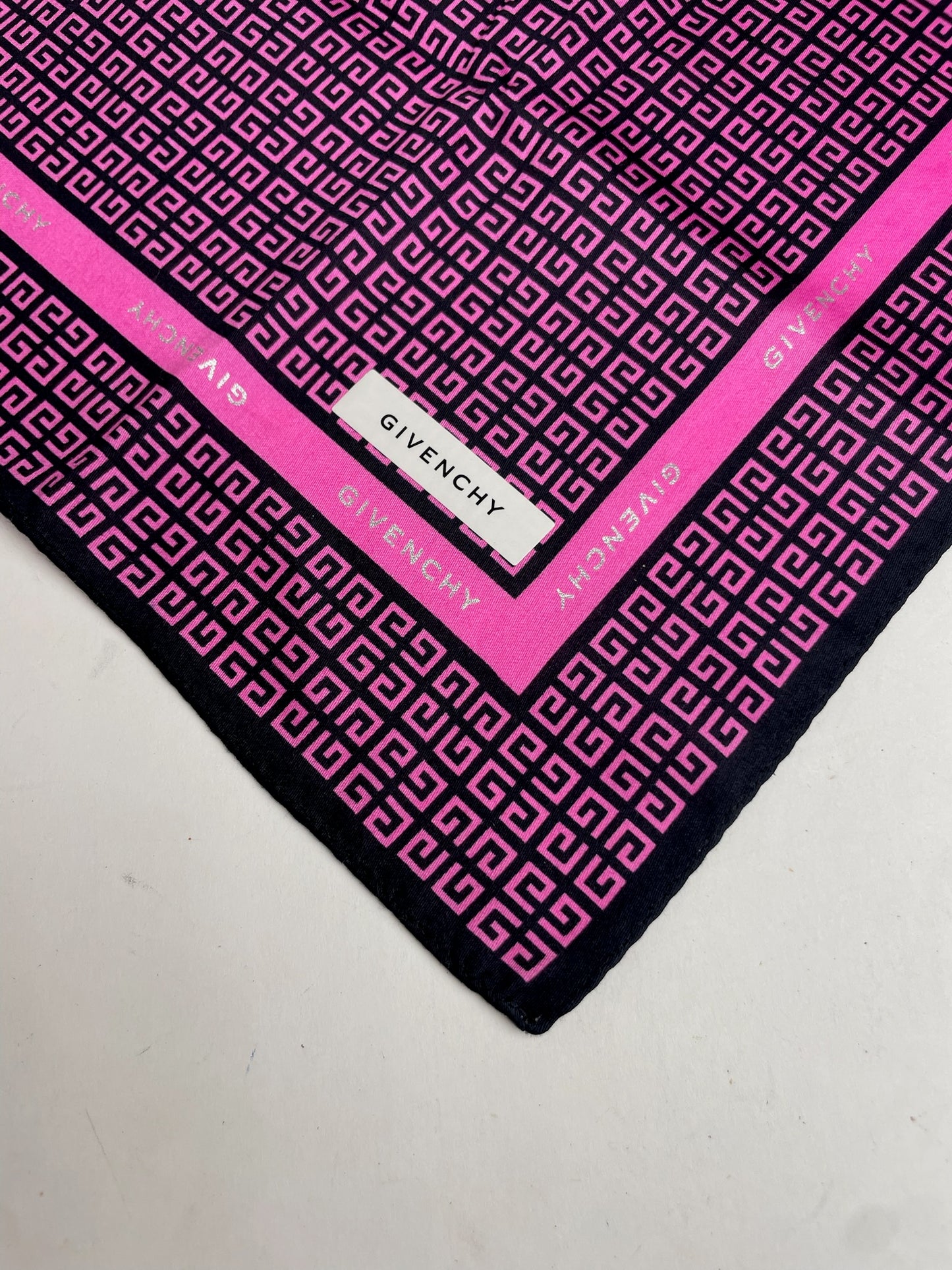 Vintage Givenchy Monogram Scarf Purple Black