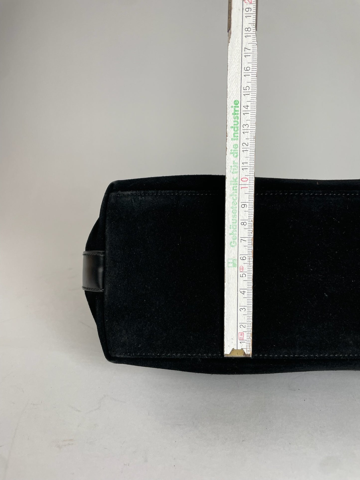 Vintage Gucci Suede Handbag Black