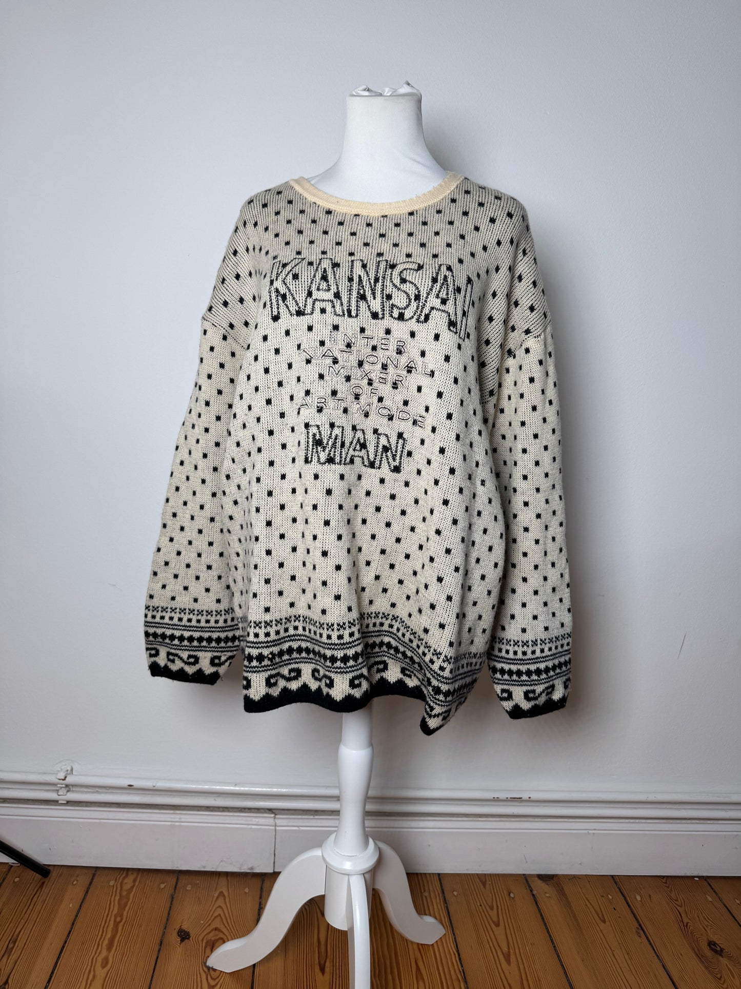 Vintage Kansai Yamamoto Crewneck polkadot Sweater M/L