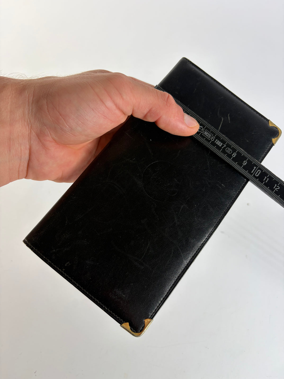 Vintage Celine Bifold Wallet Late 1980s Black Leather