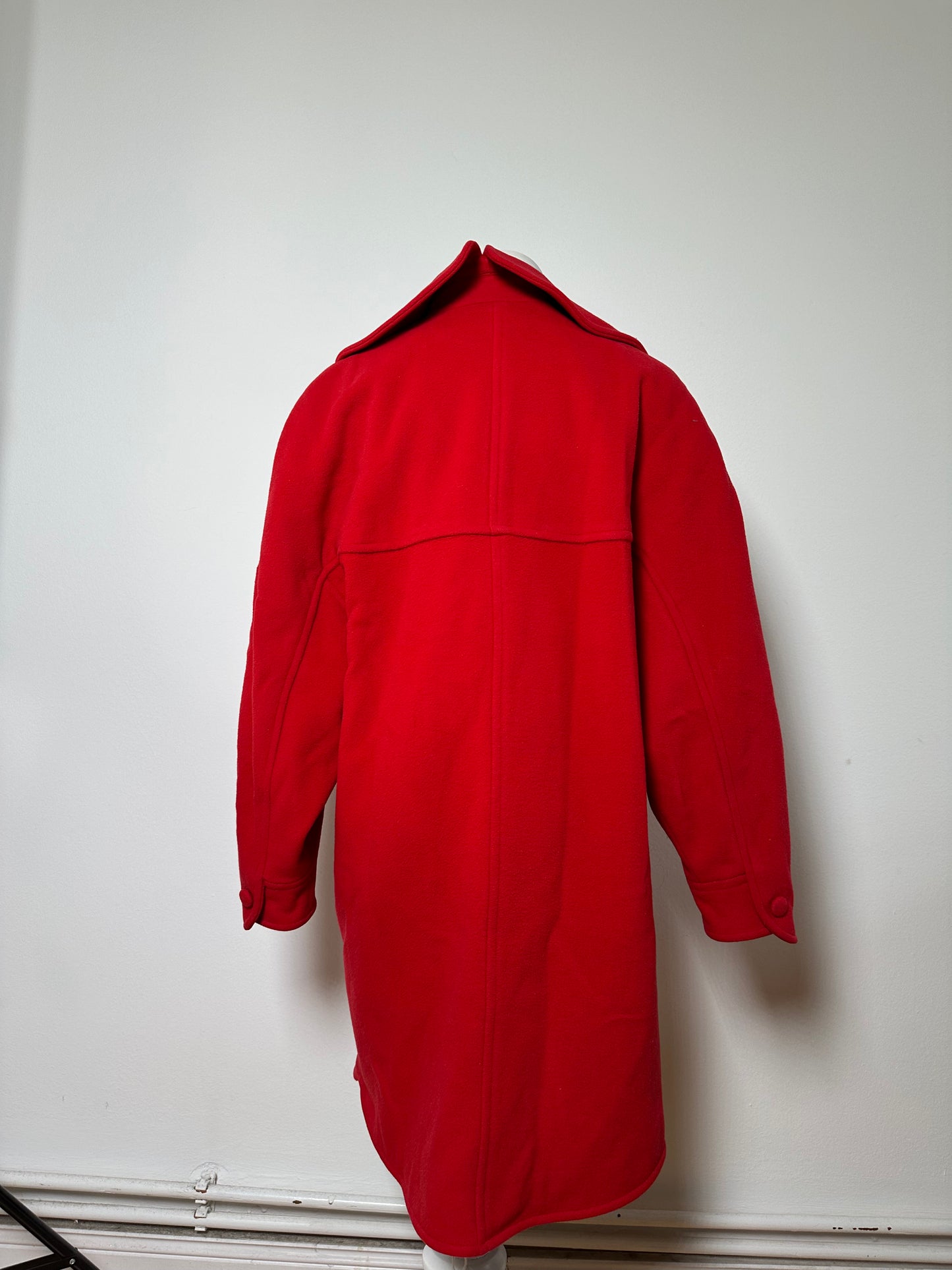 Vintage Fendi Wool Blend Coat Red L