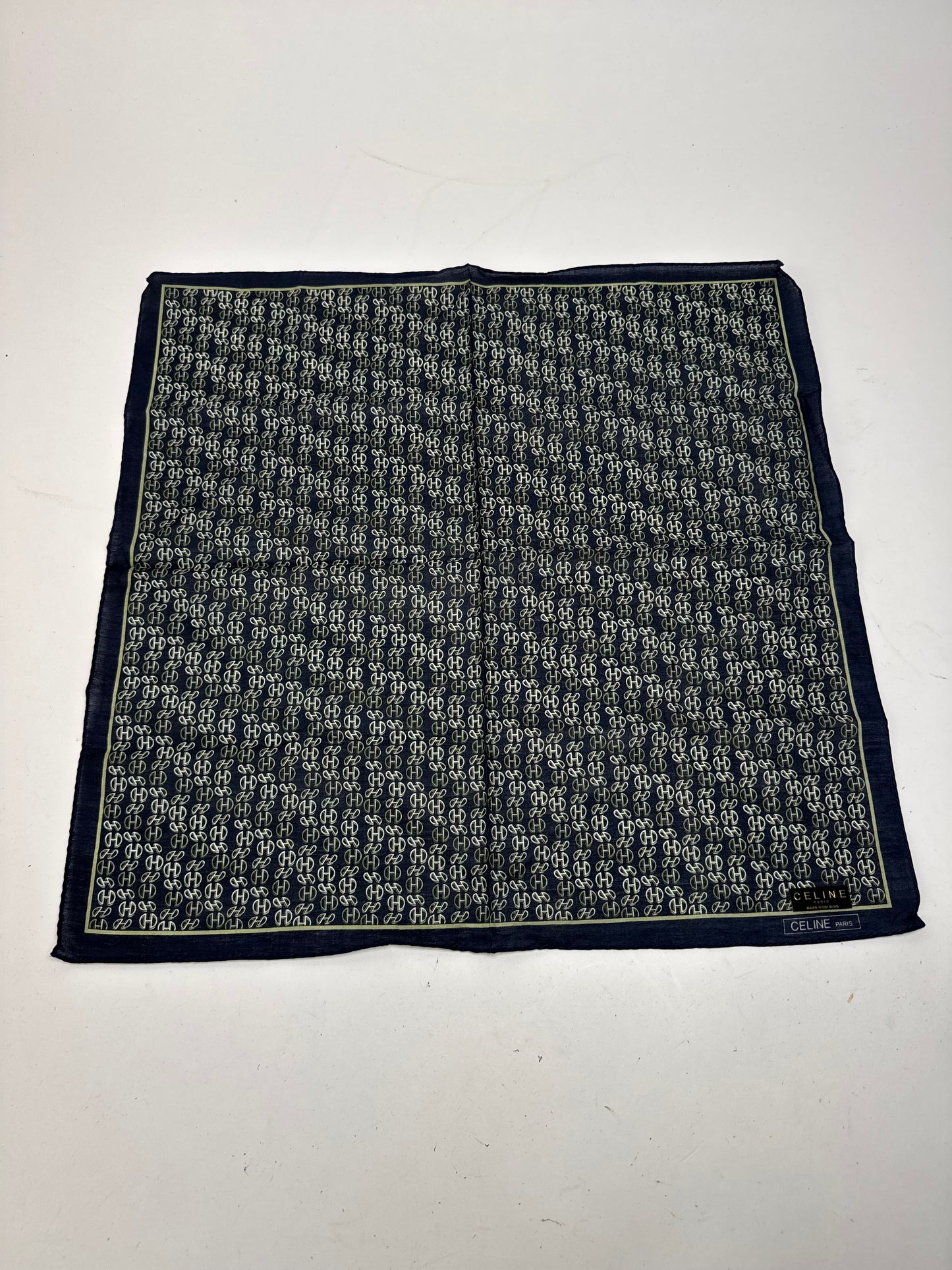 Vintage Celine Paris Chain monogram scarf