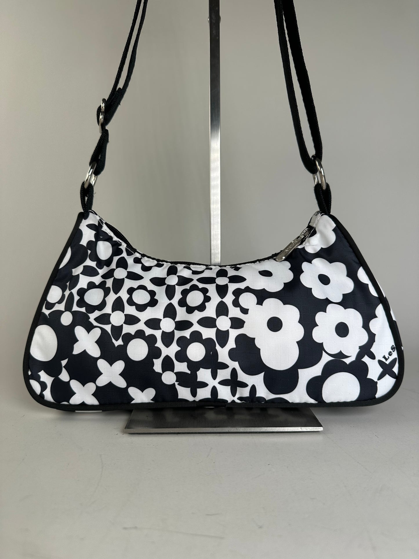 Vintage Stella Mc Cartney x Le Sport SAC Nylon Shoulder Bag Black White