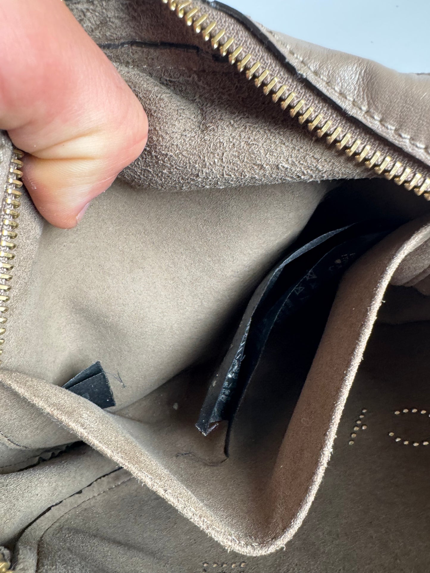 Sac vintage en cuir vegan Vivienne Westwood gris