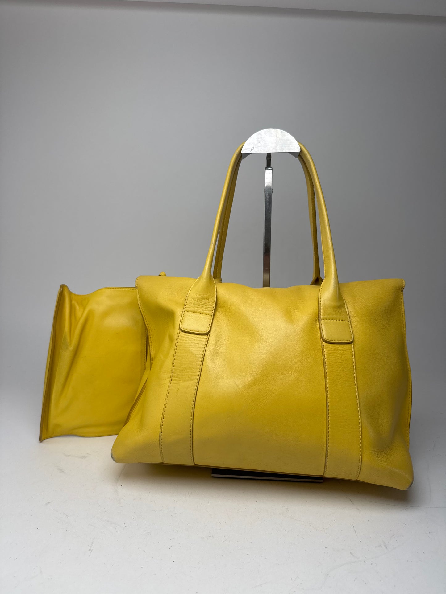 Vintage Salvatore Ferragamo Leather Bag Yellow