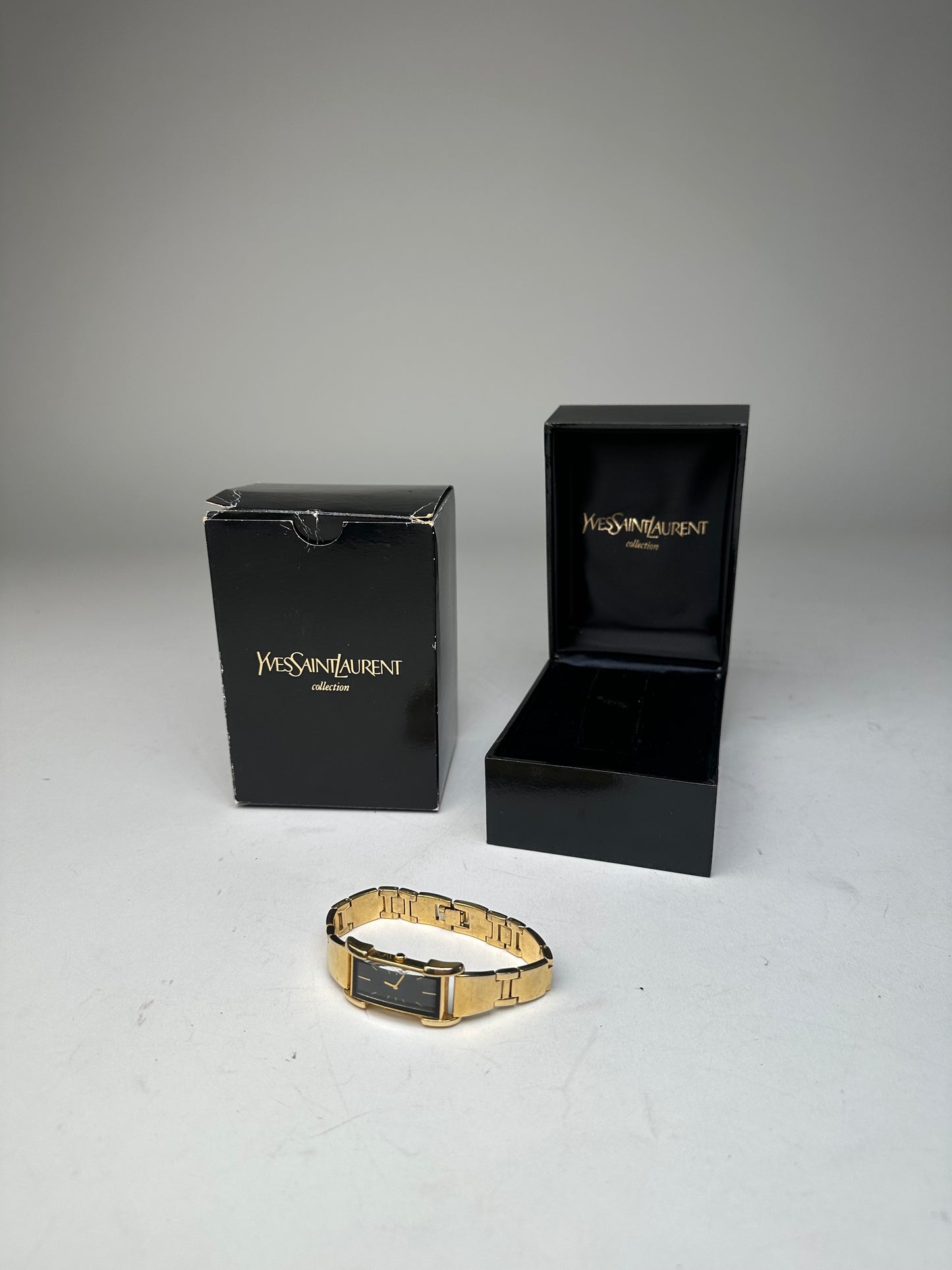 Vintage Yves Saint Laurent Gold Plated Quartz Watch