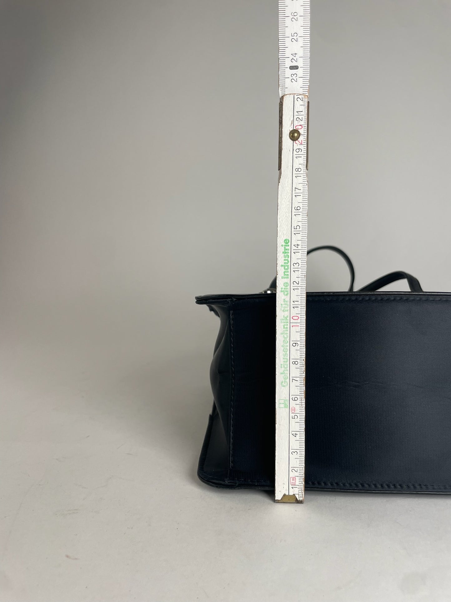 Vintage Courreges Leather Handbag Black