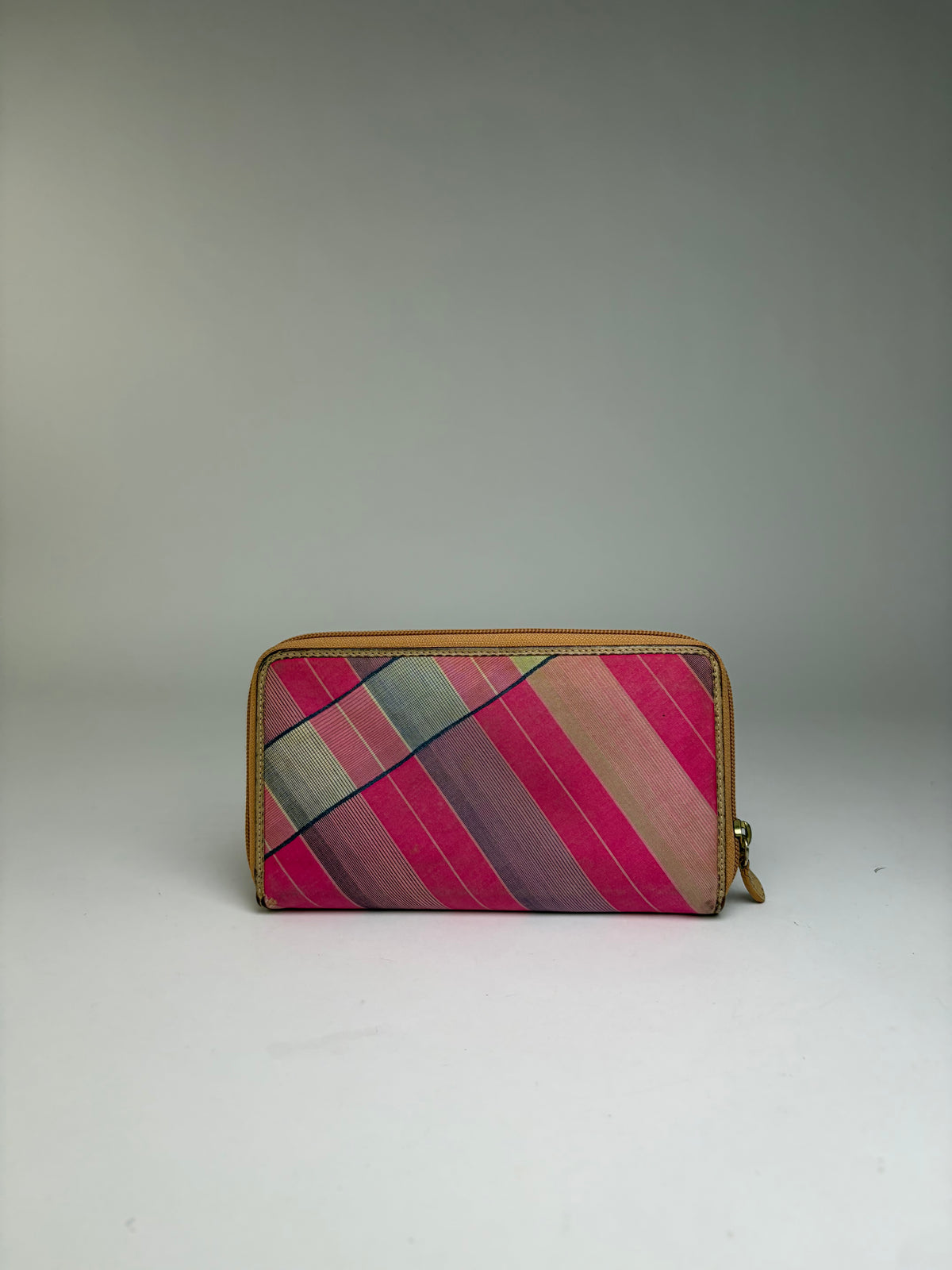 Vintage Vivienne Westwood Classic Orb Tartan Bifold Wallet c. Mid-2000s Pink