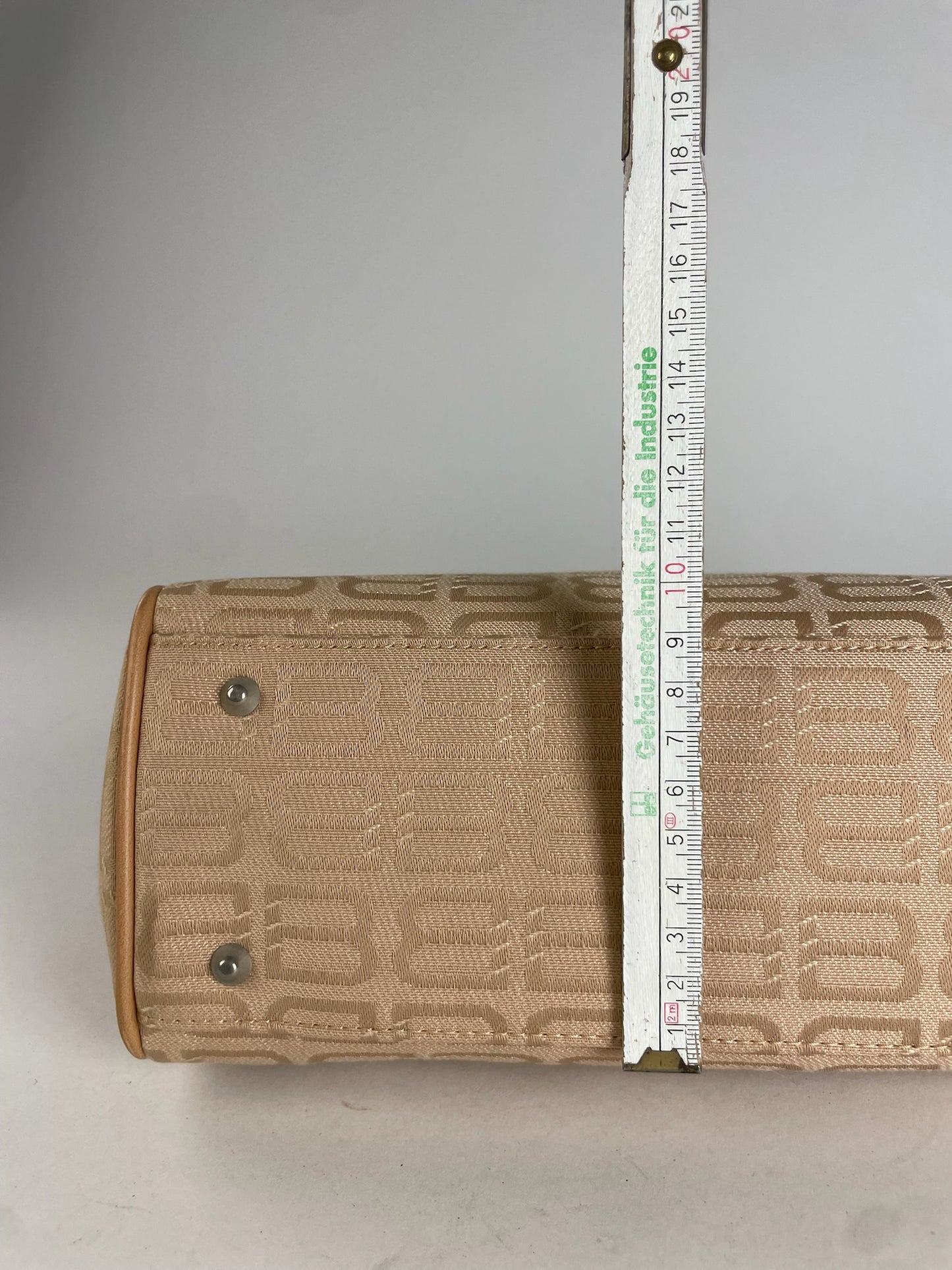 Vintage Balenciaga Monogram Handbag Beige Brown