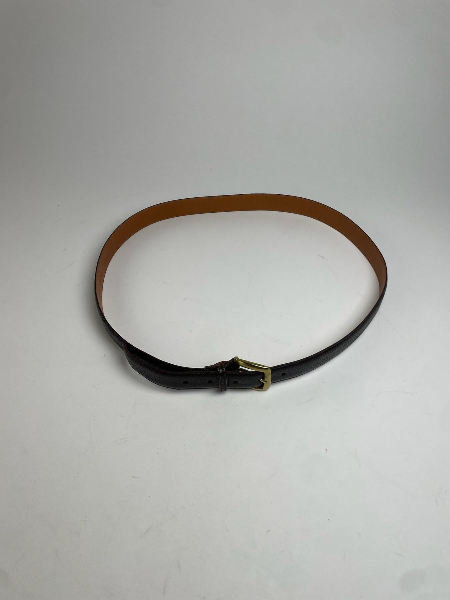 Vintage Dior Snake Emblossed Leather Belt Black