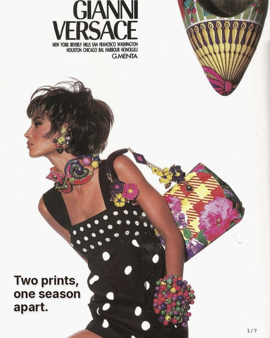 Versace — Leopard and baroque: a 90s icon