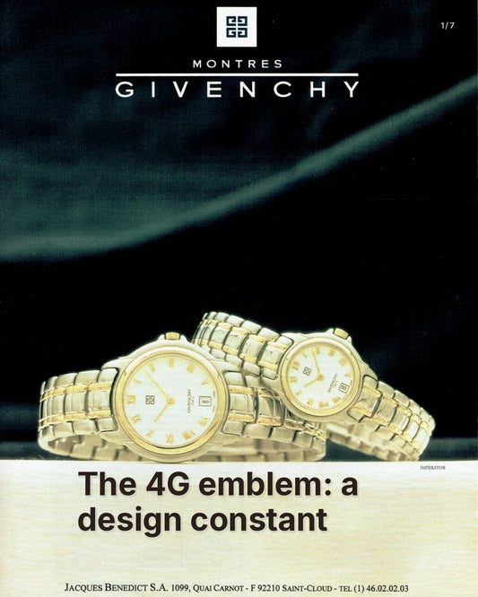Givenchy WATCHES — The 4G emblem: a design constant