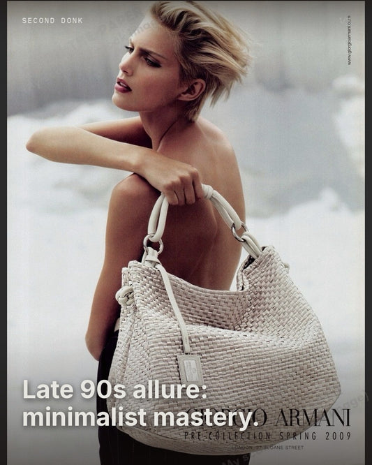 Giorgio Armani — Late 90s allure: minimalist mastery