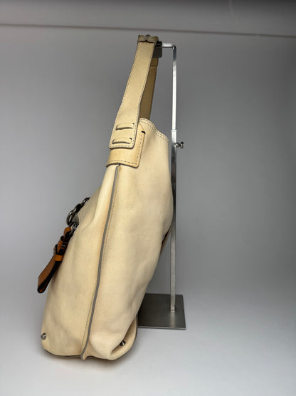 Vintage Chloe Leather Bag Beige brown