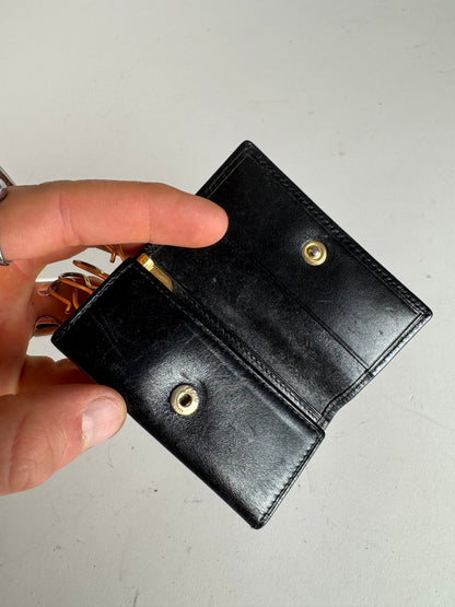 Vintage Cartier Patent Leather Key Holder Black