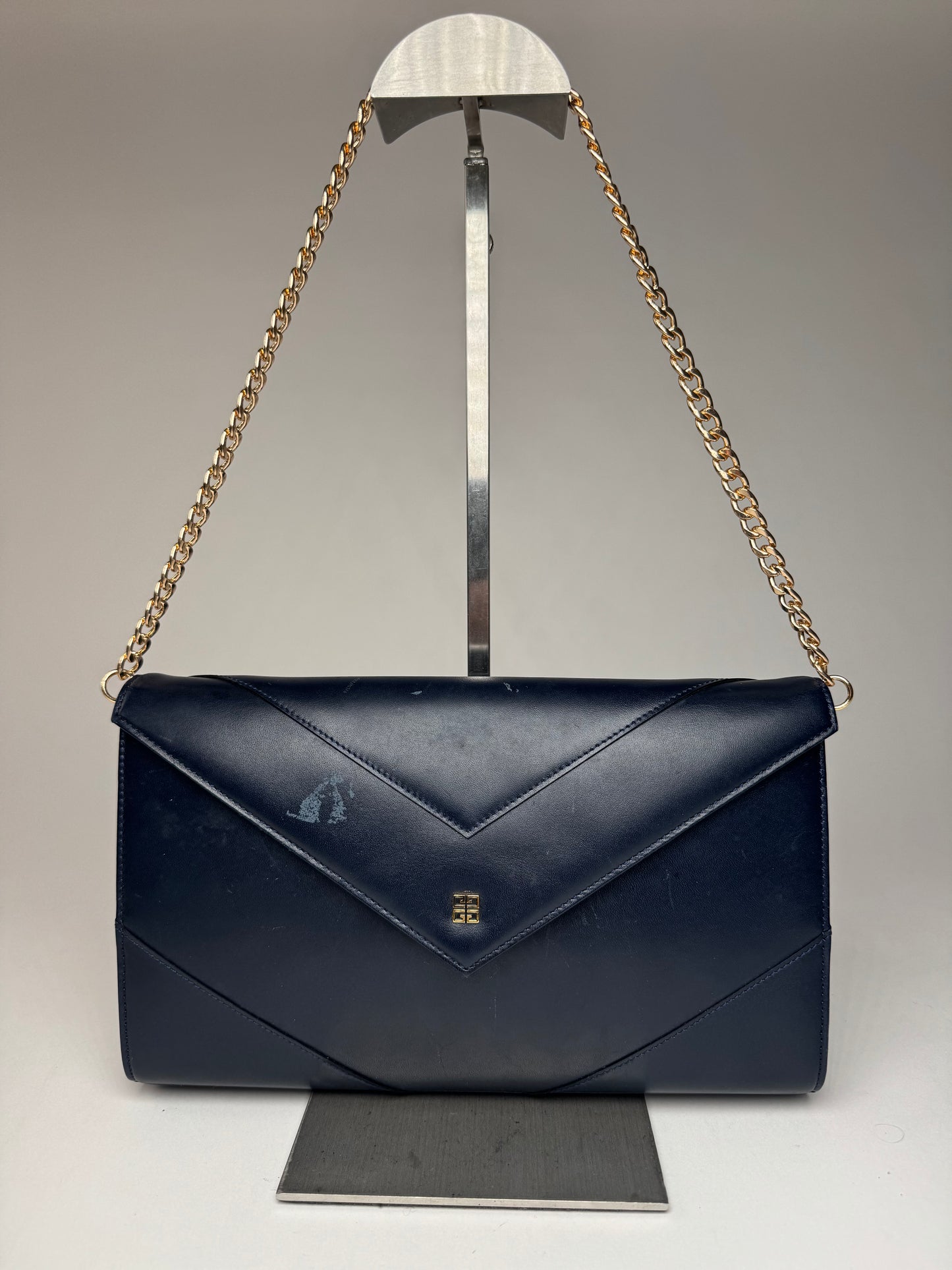 Vintage Givenchy 4G Leather Bag Navy