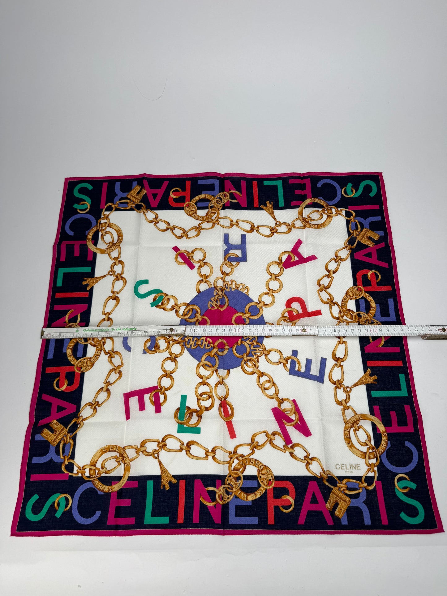 Vintage Celine Paris Silk Scarf