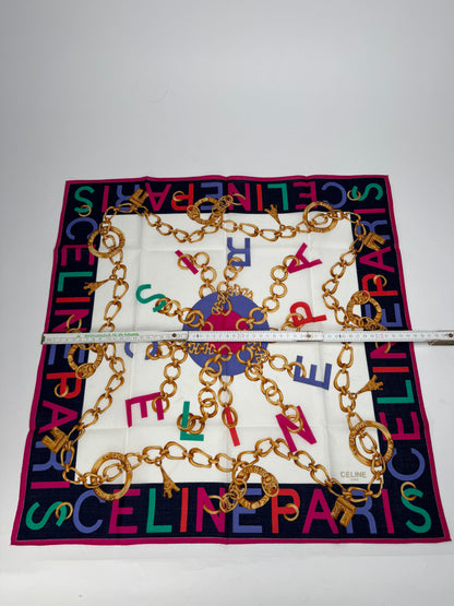 Vintage Celine Paris Silk Scarf