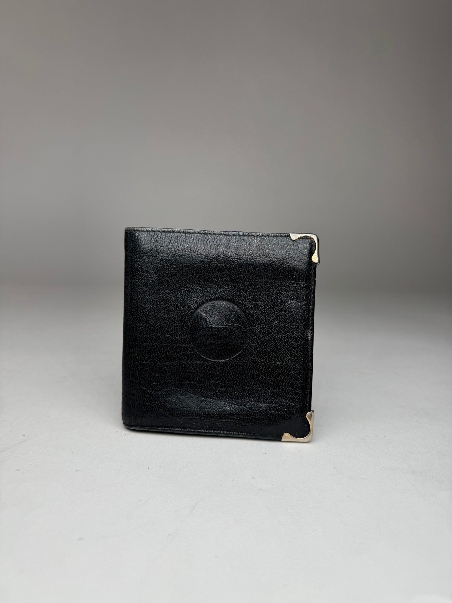 Vintage Celine Paris Triomphe Leather Wallet black