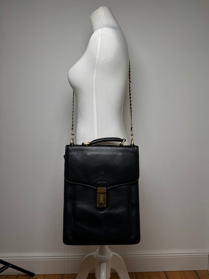 Vintage Balenciaga City Leather Bag Black