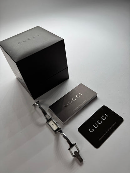 Vintage Gucci Horsebit Watch Steel Silver
