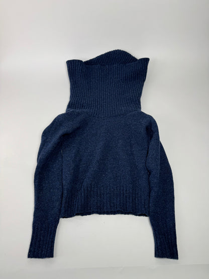 Vintage Balenciaga Big Turtle Neck Wool Sweather Blue