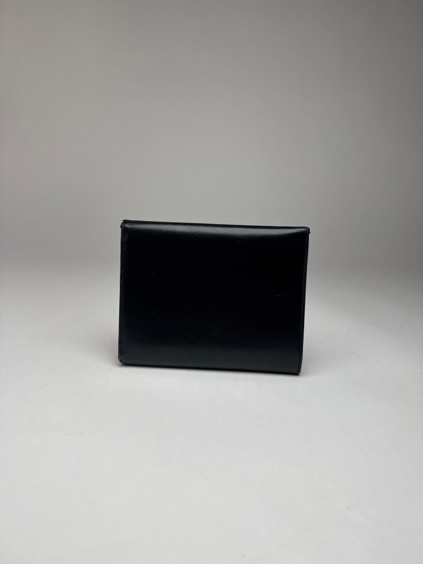 Vintage Cartier Panthere Patent Leather Wallet Black