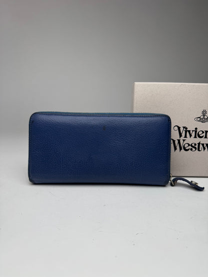 Vintage Vivienne Westwood Leather Wallet Blue