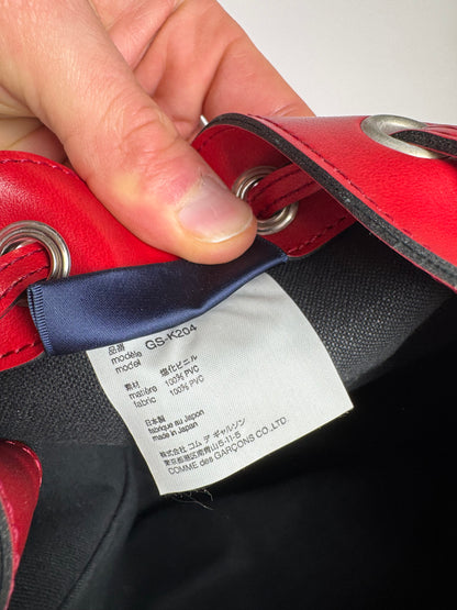 Vintage Comme Des Garçons Shoulder Bucket Bag Red