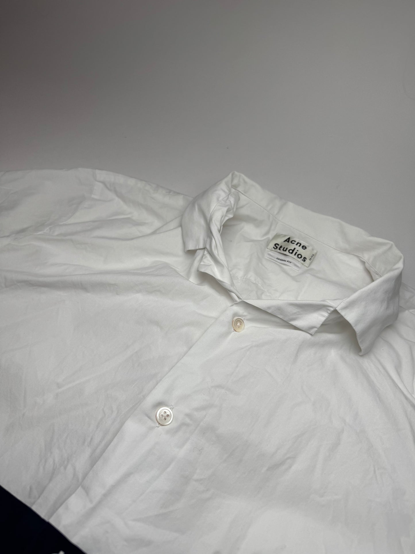 Acne Studios Summer Shirt White Navy Striped 52/L