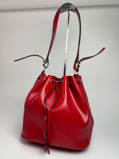 Vintage Comme Des Garçons Shoulder Bucket Bag Red
