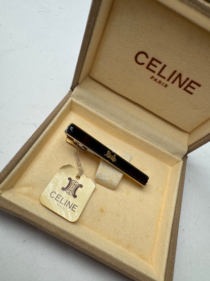 Vintage Celine Paris Tie / Money Clamp Golden New