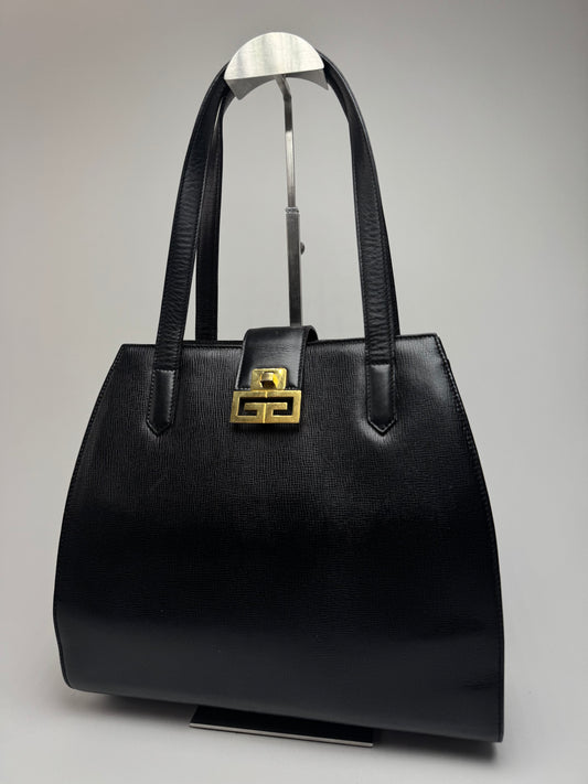 Vintage  Givenchy 4G Leather Bag Black