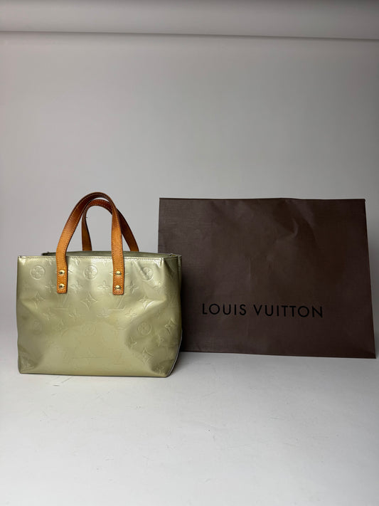 Vintage Louis Vuitton Vernis Leather Shopper Bag Blue Silver